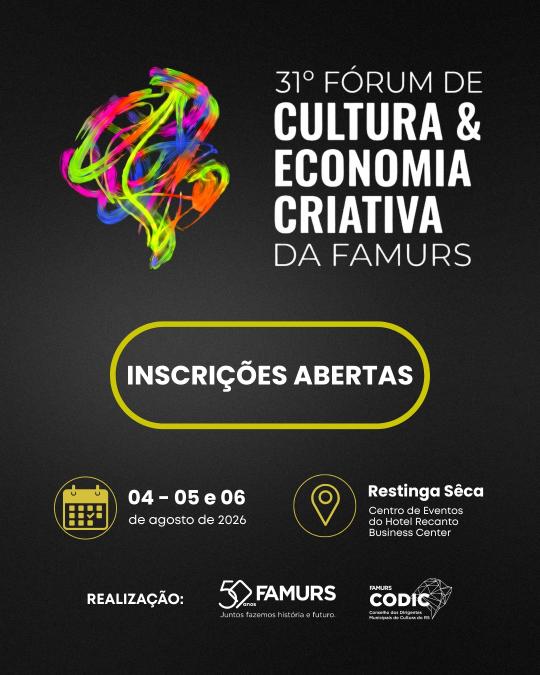 Imagem ilustrativa de 31º Fórum de Cultura e Economia Criativa 