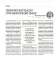 Imagem ilustrativa da notícia: Artigo: Desburocratização com responsabilidade
