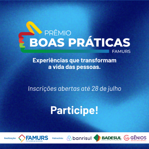 Imagem ilustrativa da notícia: Municípios têm até o dia 28 de julho para inscrever projetos no 5º Prêmio Boas Práticas