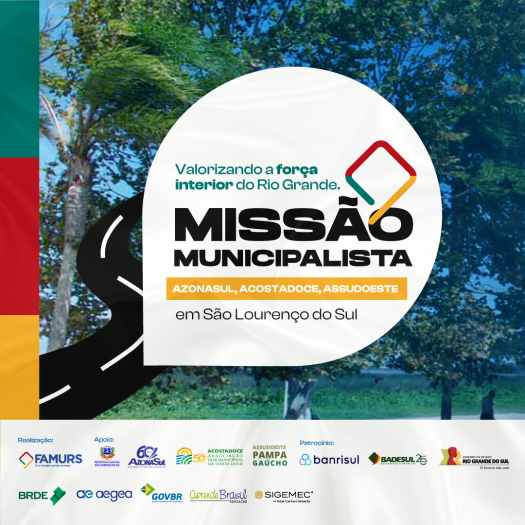 Imagem ilustrativa da notícia: Missão Municipalista chega em São Lourenço do Sul para contemplar município da Azonasul, Acostadoce e Assudoeste