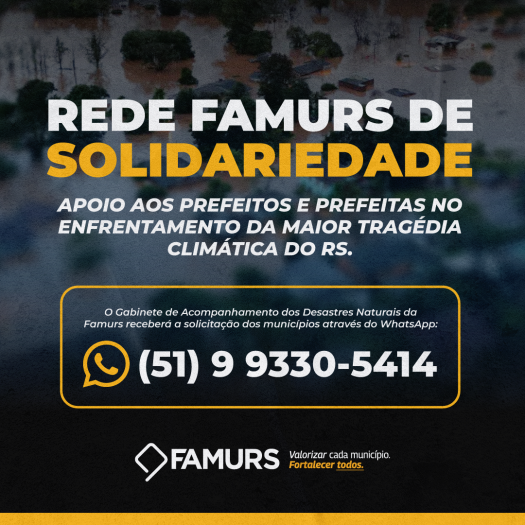 Imagem ilustrativa da notícia: Gabinete de Acompanhamento da Famurs está disponível para receber demandas dos municípios 