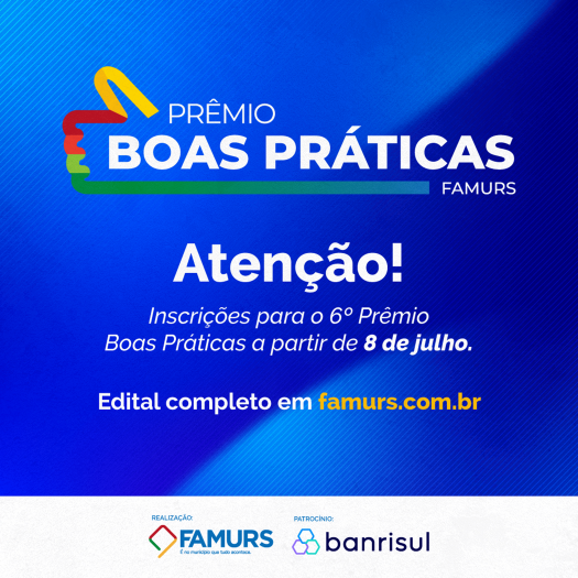 Imagem ilustrativa da notícia: Famurs lança edital para a 6ª edição do Prêmio Boas Práticas