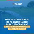 Imagem ilustrativa da notícia: Novo PAC seleciona municípios do RS para programa de abastecimento de água em áreas rurais